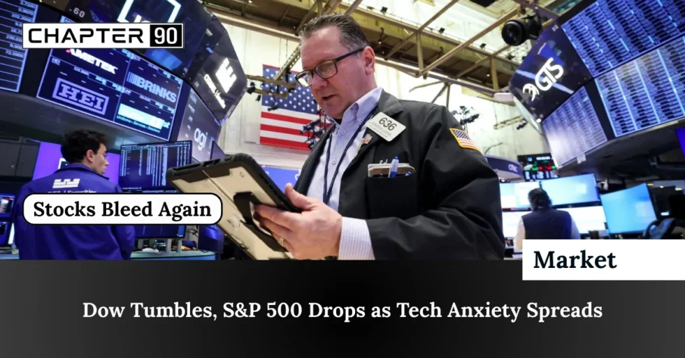 Dow Tumbles, S&P 500 Drops as Tech Anxiety Spreads