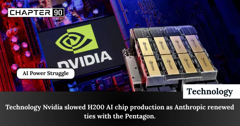 Technology Nvidia slowed H200 AI chip production as Anthropic renewed ties with the Pentagon.