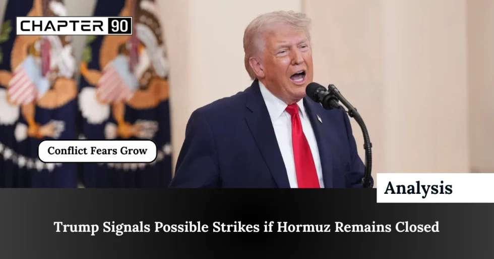 Trump Signals Possible Strikes if Hormuz Remains Closed