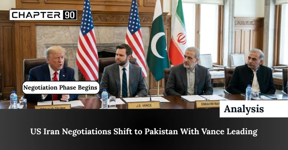 US Iran Negotiations Shift to Pakistan With Vance Leading