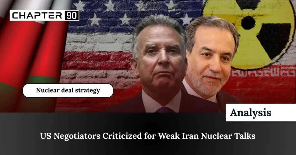 US Negotiators Criticized for Weak Iran Nuclear Talks