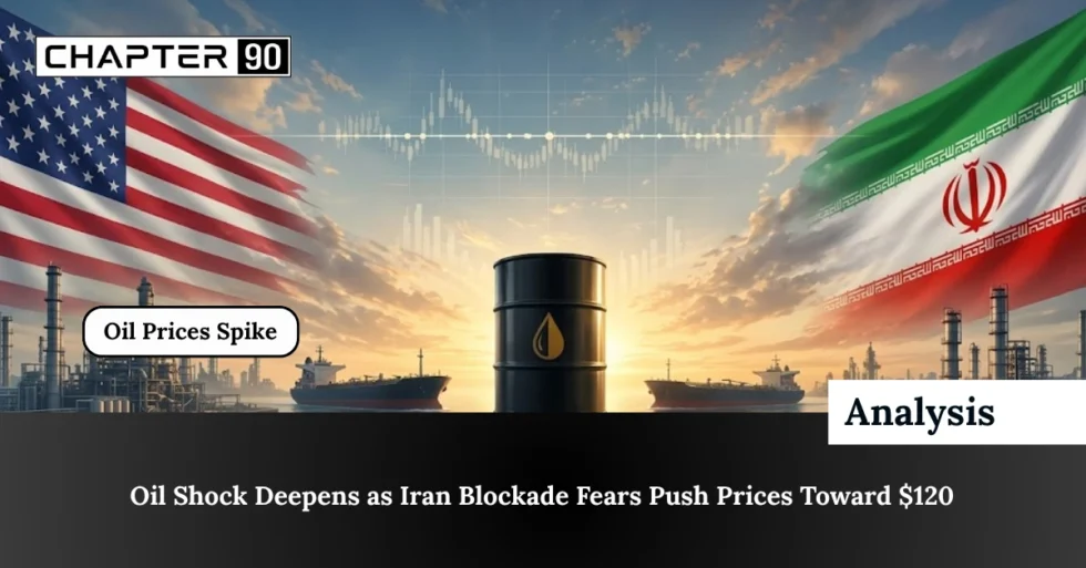 Oil Shock Deepens as Iran Blockade Fears Push Prices Toward $120